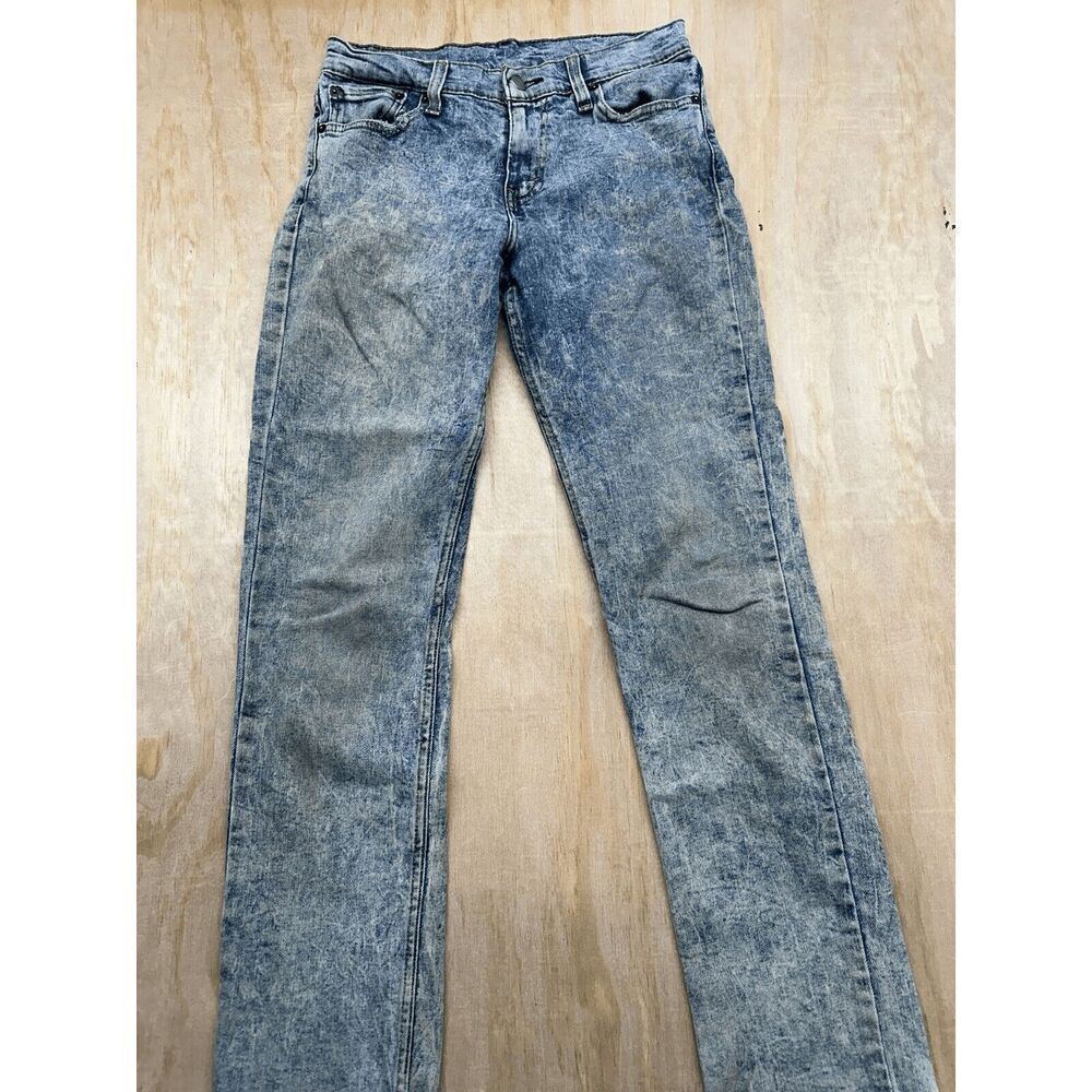 Levi's Mens 511 Skinny Jeans Size 29‎ x 32 Acid Wash Stretch *well Worn*